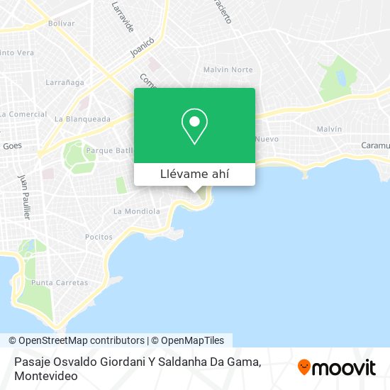 Mapa de Pasaje Osvaldo Giordani Y Saldanha Da Gama