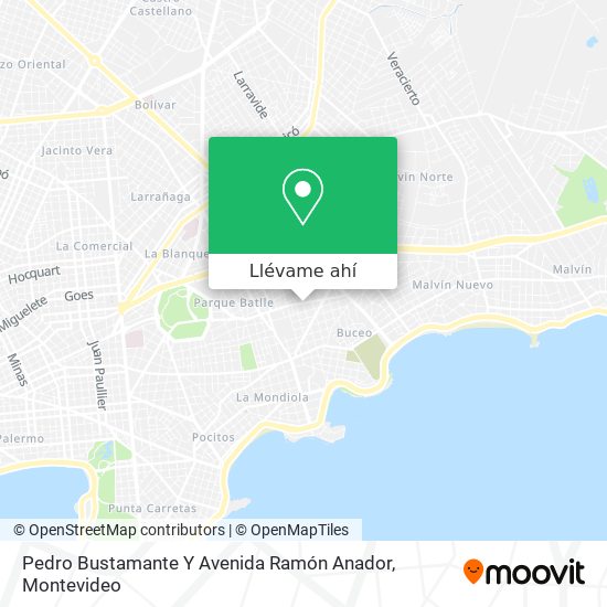 Mapa de Pedro Bustamante Y Avenida Ramón Anador