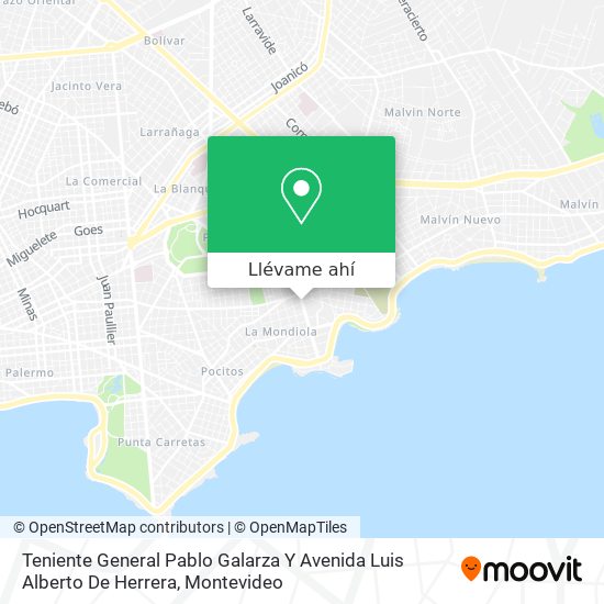 Mapa de Teniente General Pablo Galarza Y Avenida Luis Alberto De Herrera