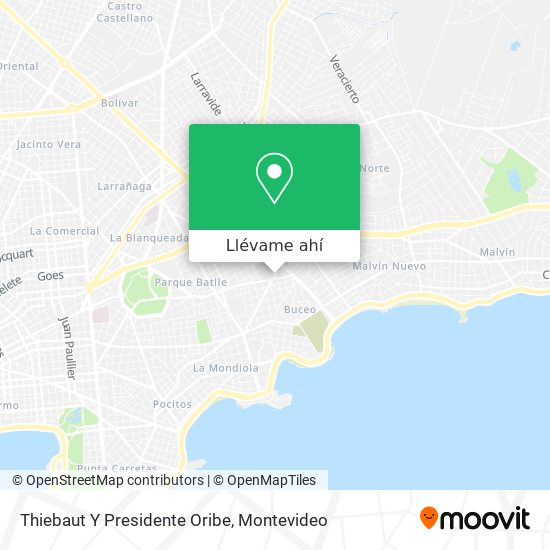Mapa de Thiebaut Y Presidente Oribe