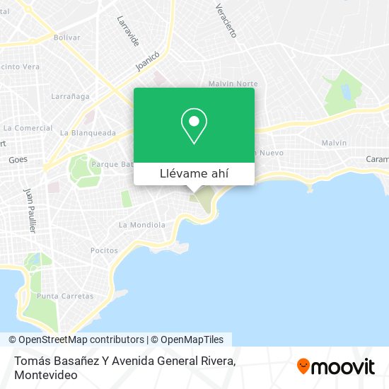 Mapa de Tomás Basañez Y Avenida General Rivera