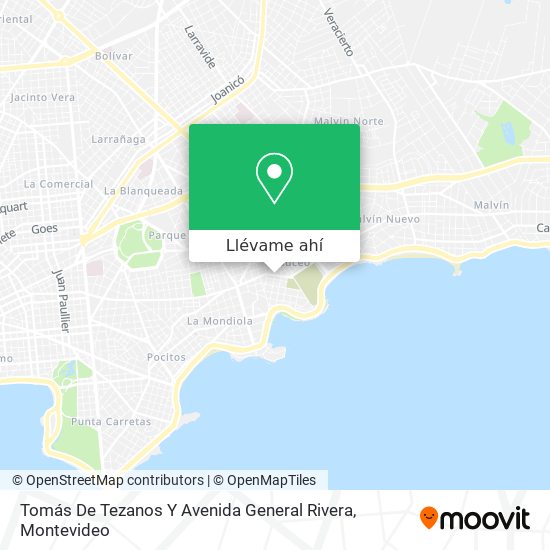 Mapa de Tomás De Tezanos Y Avenida General Rivera