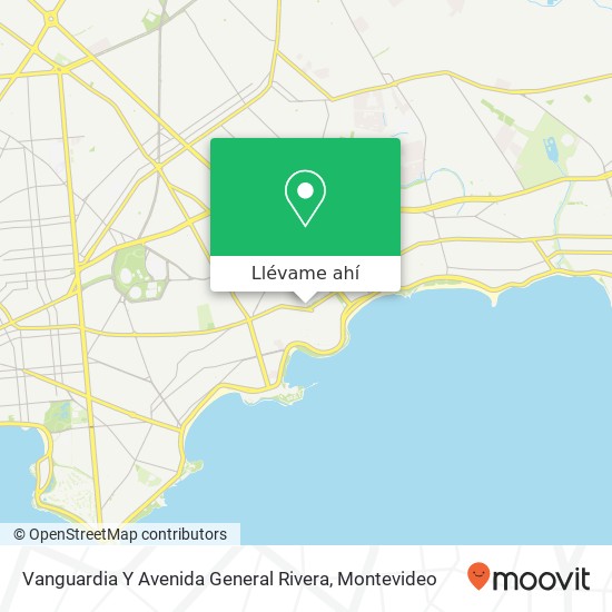 Mapa de Vanguardia Y Avenida General Rivera