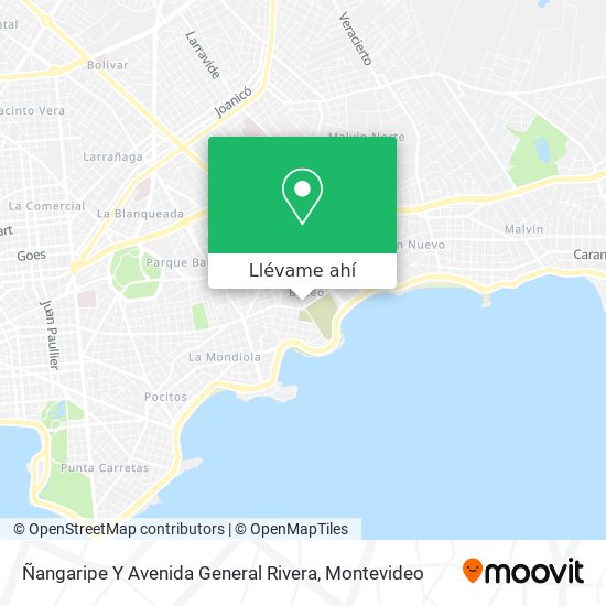 Mapa de Ñangaripe Y Avenida General Rivera