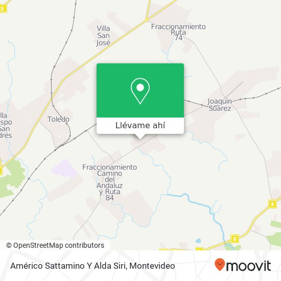 Mapa de Américo Sattamino Y Alda Siri