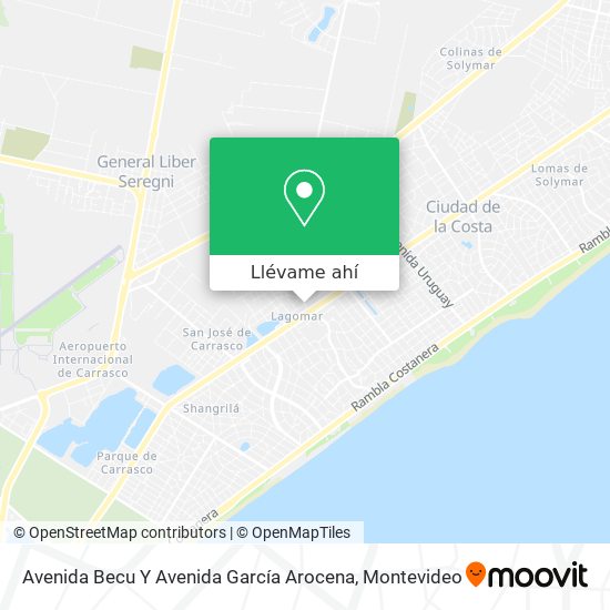 Mapa de Avenida Becu Y Avenida García Arocena