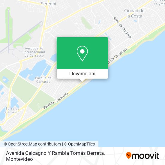 Mapa de Avenida Calcagno Y Rambla Tomás Berreta