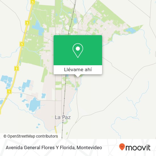 Mapa de Avenida General Flores Y Florida