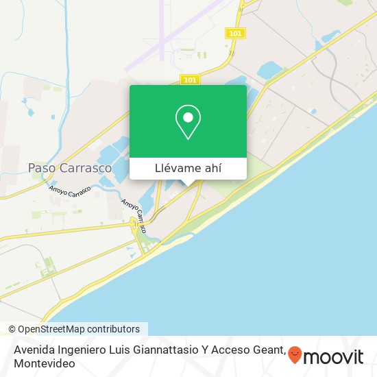 Mapa de Avenida Ingeniero Luis Giannattasio Y Acceso Geant