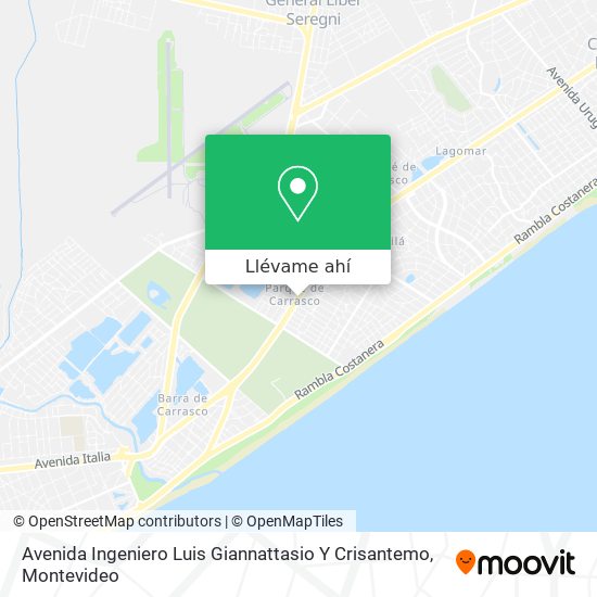 Mapa de Avenida Ingeniero Luis Giannattasio Y Crisantemo