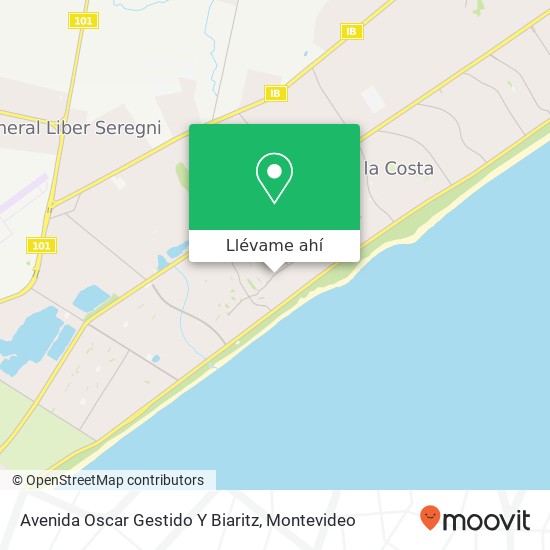 Mapa de Avenida Oscar Gestido Y Biaritz