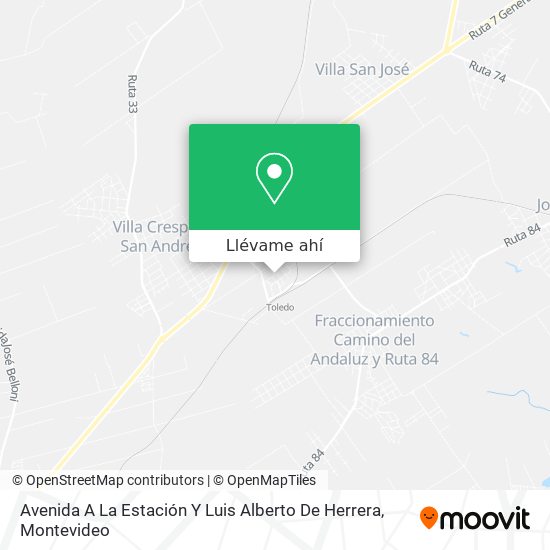 Mapa de Avenida A La Estación Y Luis Alberto De Herrera