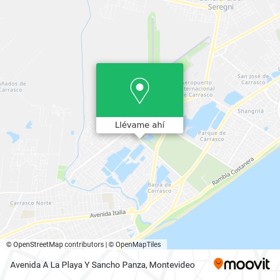 Mapa de Avenida A La Playa Y Sancho Panza