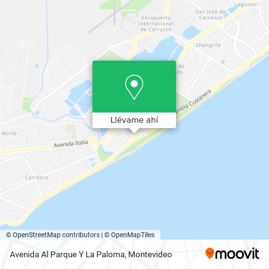 Mapa de Avenida Al Parque Y La Paloma