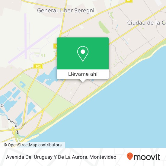 Mapa de Avenida Del Uruguay Y De La Aurora