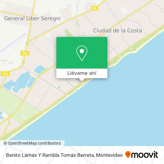 Mapa de Benito Lamas Y Rambla Tomás Berreta