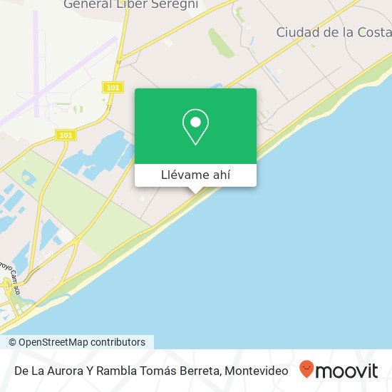 Mapa de De La Aurora Y Rambla Tomás Berreta