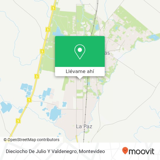 Mapa de Dieciocho De Julio Y Valdenegro