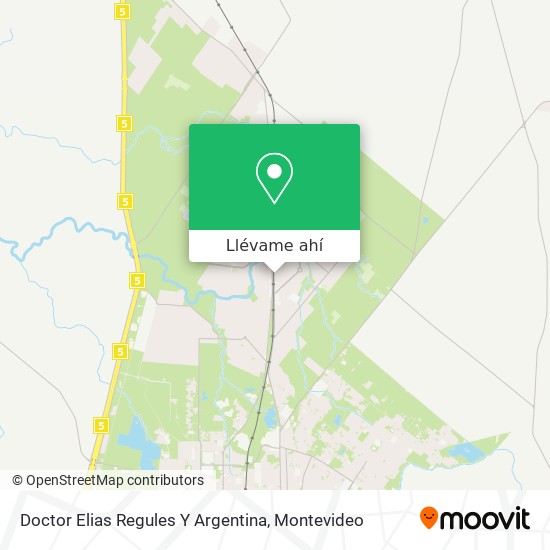 Mapa de Doctor Elias Regules Y Argentina