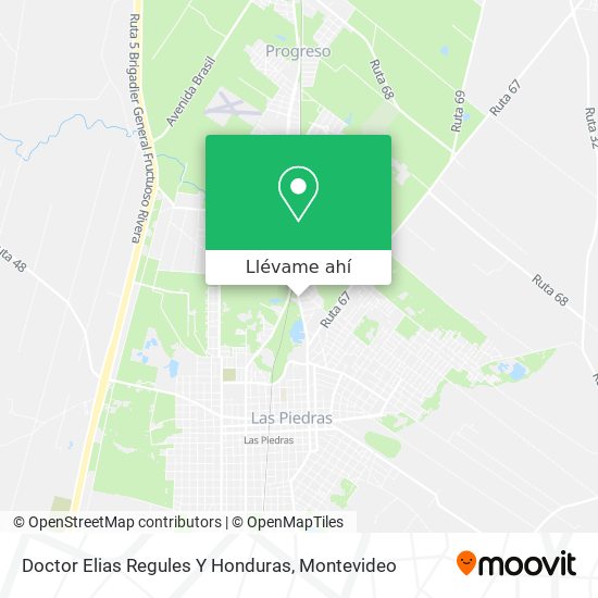 Mapa de Doctor Elias Regules Y Honduras