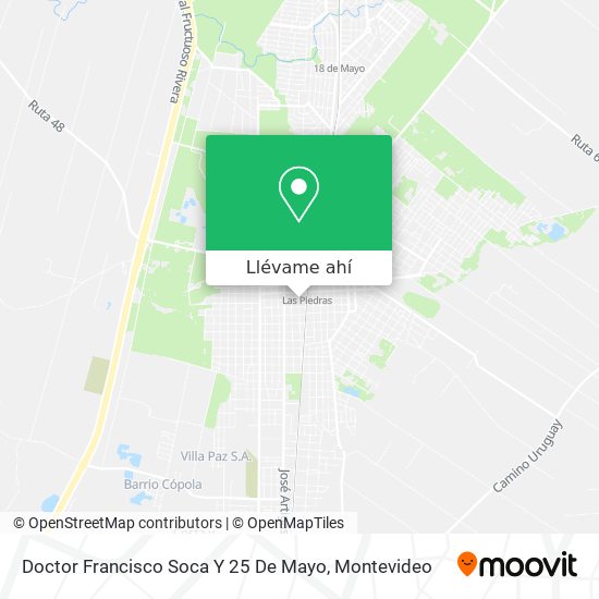 Mapa de Doctor Francisco Soca Y 25 De Mayo