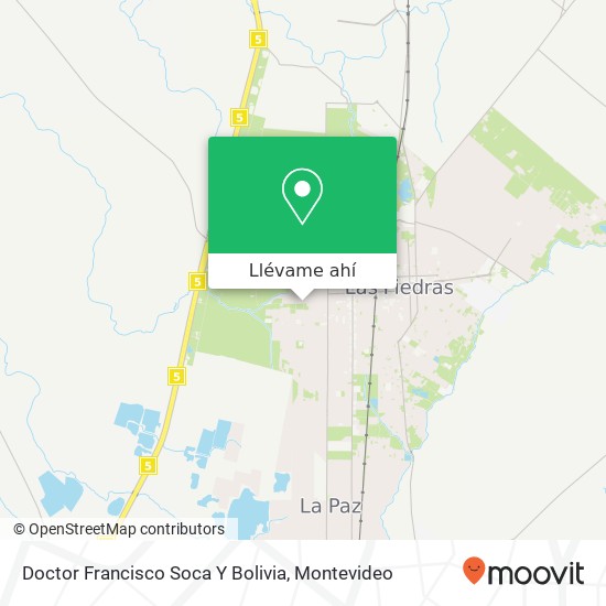 Mapa de Doctor Francisco Soca Y Bolivia