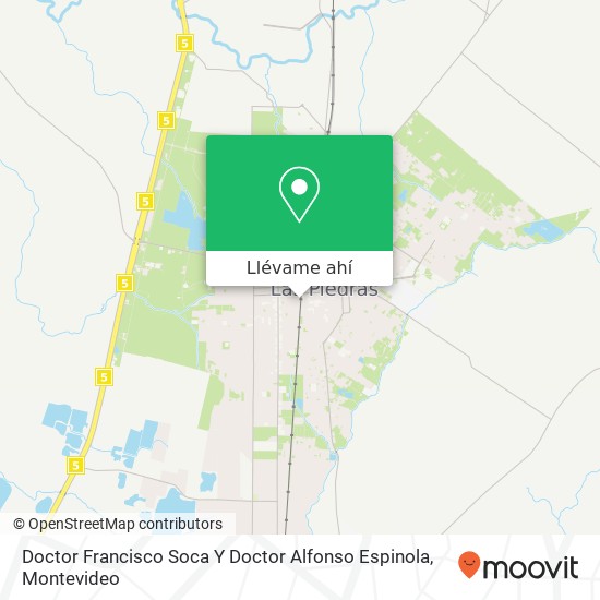 Mapa de Doctor Francisco Soca Y Doctor Alfonso Espinola