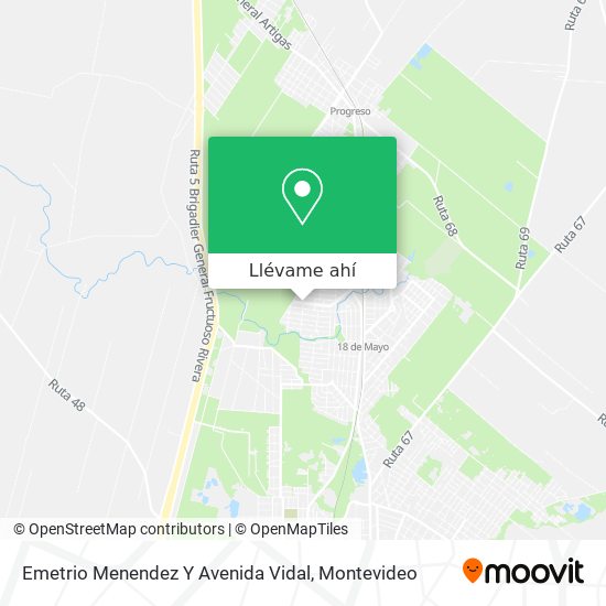 Mapa de Emetrio Menendez Y Avenida Vidal