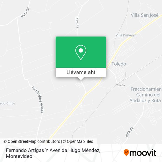 Mapa de Fernando Artigas Y Avenida Hugo Méndez