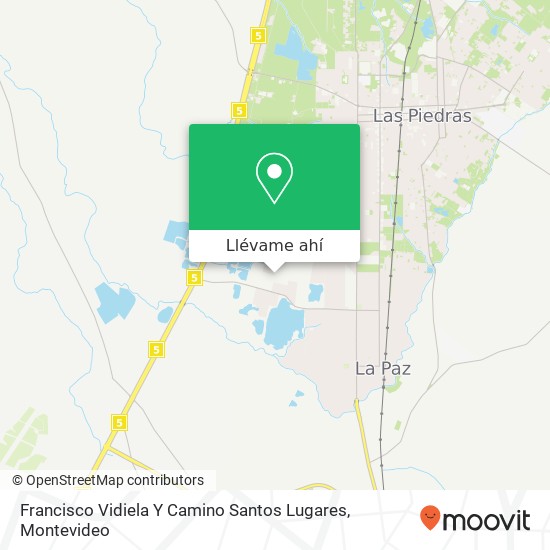 Mapa de Francisco Vidiela Y Camino Santos Lugares