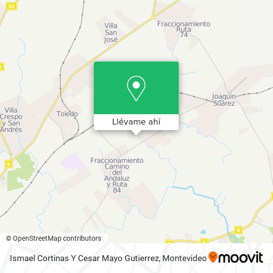 Mapa de Ismael Cortinas Y Cesar Mayo Gutierrez