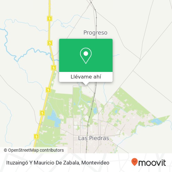 Mapa de Ituzaingó Y Mauricio De Zabala