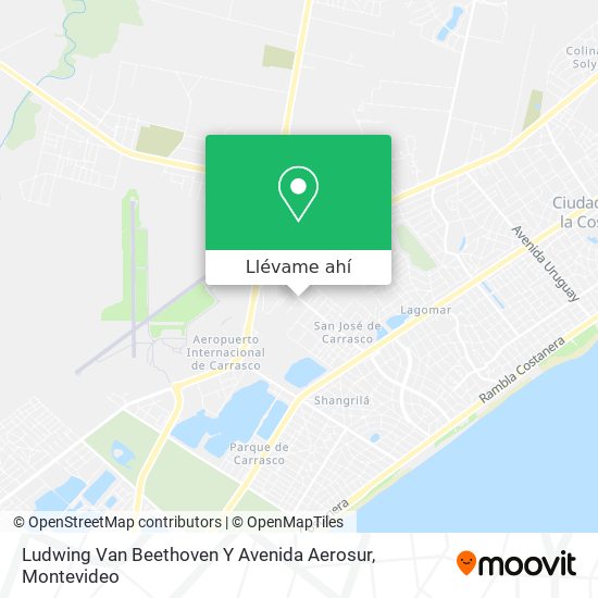 Mapa de Ludwing Van Beethoven Y Avenida Aerosur