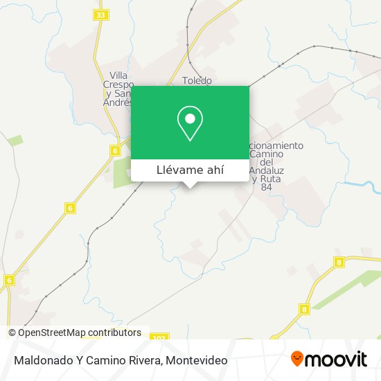 Mapa de Maldonado Y Camino Rivera