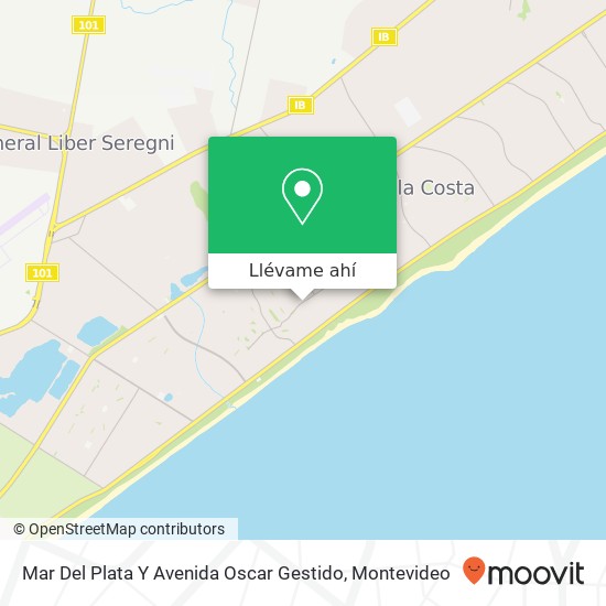 Mapa de Mar Del Plata Y Avenida Oscar Gestido