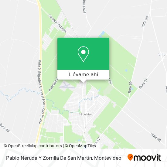 Mapa de Pablo Neruda Y Zorrilla De San Martín