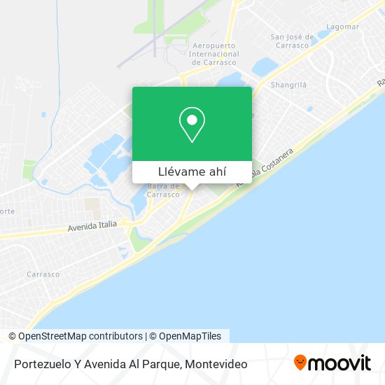 Mapa de Portezuelo Y Avenida Al Parque