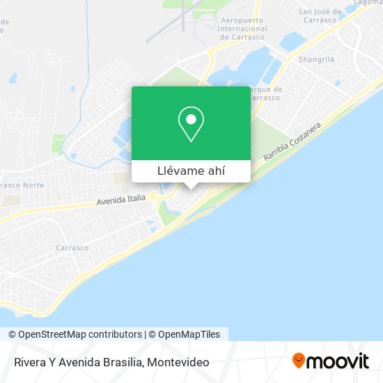 Mapa de Rivera Y Avenida Brasilia