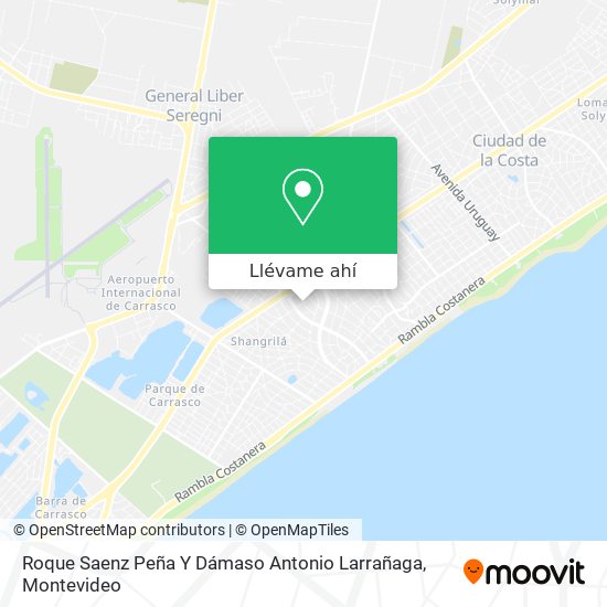 Mapa de Roque Saenz Peña Y Dámaso Antonio Larrañaga