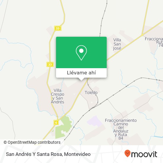 Mapa de San Andrés Y Santa Rosa
