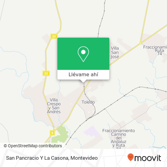 Mapa de San Pancracio Y La Casona