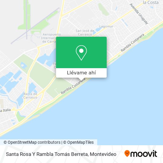 Mapa de Santa Rosa Y Rambla Tomás Berreta