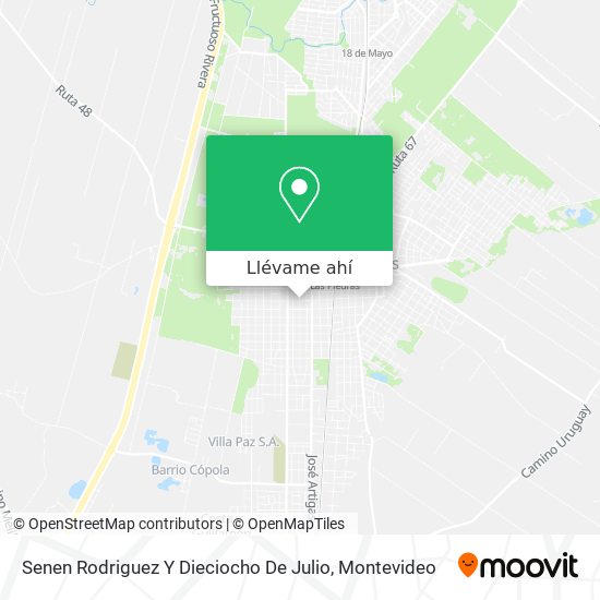 Mapa de Senen Rodriguez Y Dieciocho De Julio