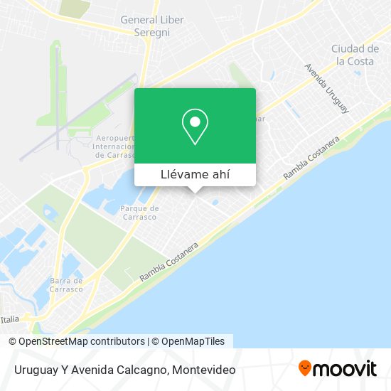 Mapa de Uruguay Y Avenida Calcagno
