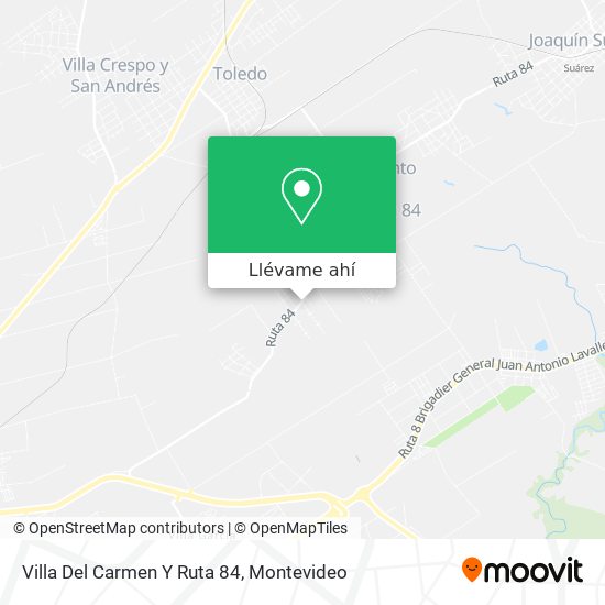 Mapa de Villa Del Carmen Y Ruta 84