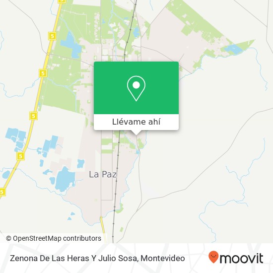 Mapa de Zenona De Las Heras Y Julio Sosa