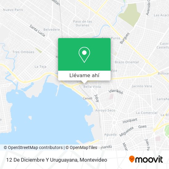 Mapa de 12 De Diciembre Y Uruguayana