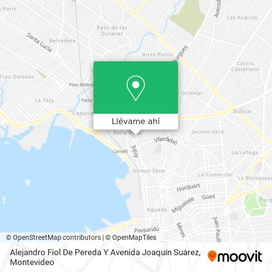 Mapa de Alejandro Fiol De Pereda Y Avenida Joaquín Suárez