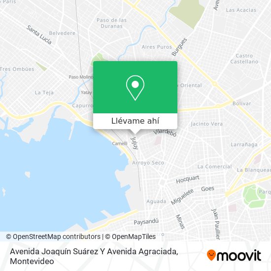 Mapa de Avenida Joaquín Suárez Y Avenida Agraciada
