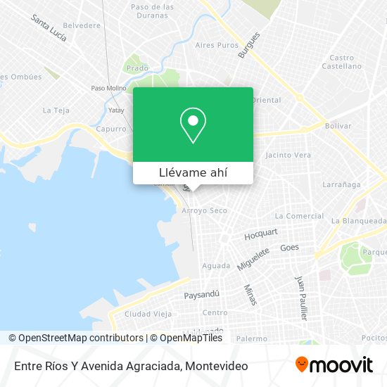 Mapa de Entre Ríos Y Avenida Agraciada